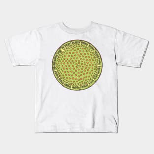 Diatom - Thalassiosira (color, artwork) Kids T-Shirt